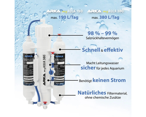 Arka myAqua 380 Osmoseanlage zur Wasseraufbereitung für Aquarien