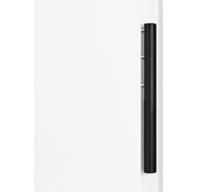 Schwarzer Handtuchhalter an einer Wand