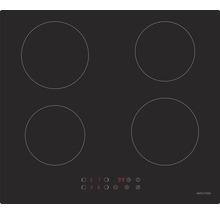 Plaque à induction avec quatre zones de cuisson et affichage numérique