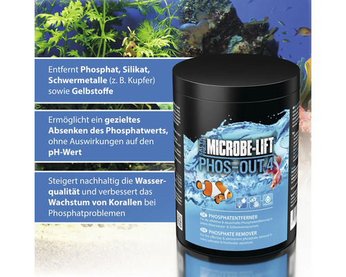 Microbe Lift Phos Out 4 zur Phosphatentfernung im Aquarium