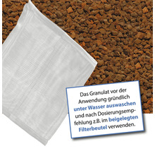 Filterbeutel und Granulat zur Wasseraufbereitung