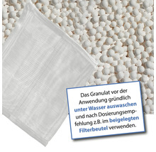 Granulat mit Filterbeutel zur Wasseraufbereitung