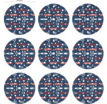 Plusieurs disques abrasifs avec différents grains 80, 120 et 180