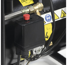 Druckschalter und Messingverbinder eines Kompressors