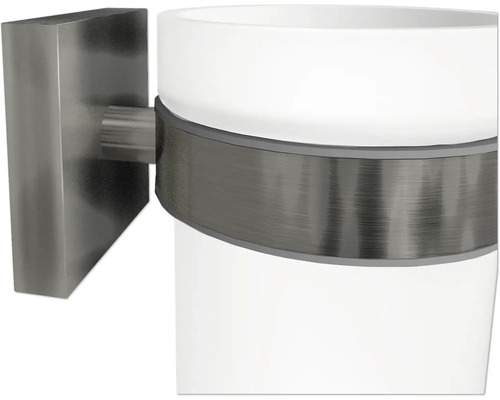 Support mural pour gobelet à brosse à dents en métal