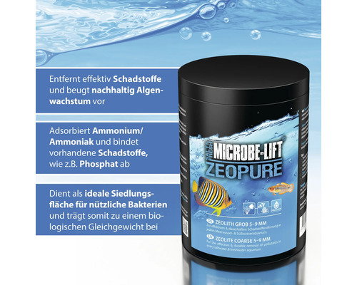 Microbe Lift Zeopure Filtermaterial zur Schadstoffentfernung im Aquarium