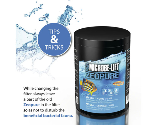 Microbe Lift Zeopure grob 5-9 mm für Meerwasser und Süßwasseraquarien