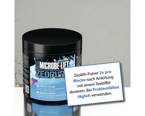 Microbe Lift Zeolith Pulver zur Schadstoffentfernung im Meerwasser- und Süßwasseraquarium