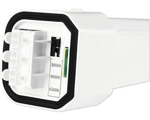 Arrière d''une lampe LED avec température de couleur réglable