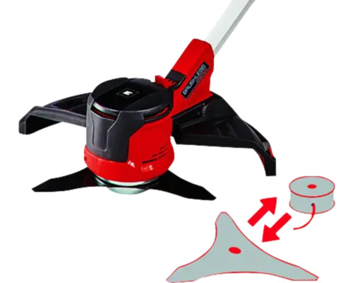 Coupe-bordures sans fil Einhell avec fil et lame