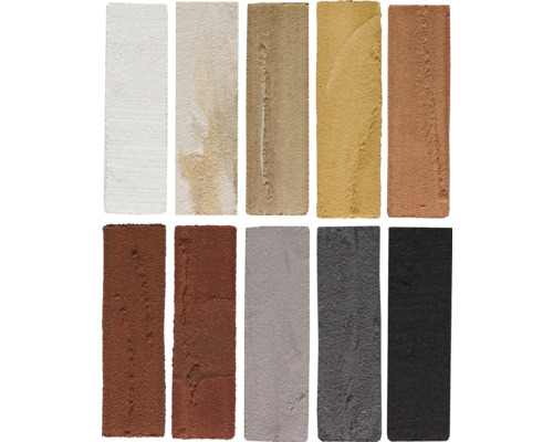 Muster von Mauerziegeln in verschiedenen Farben