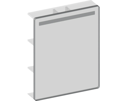 Armoire latérale de salle de bain avec étagères