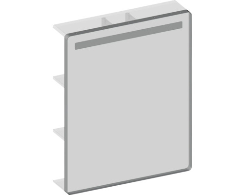 Étagère avec paroi latérale