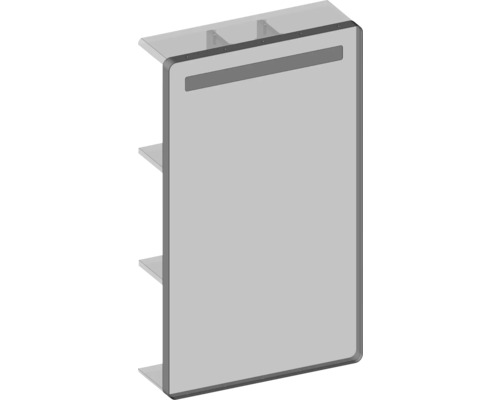 Étagère sanitaire avec trois surfaces de rangement