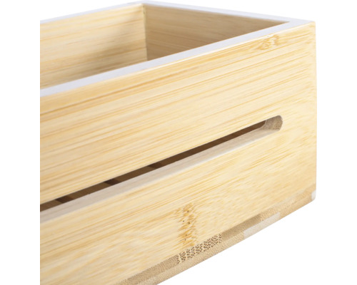 Bambus-Aufbewahrungsbox mit Griffmulde
