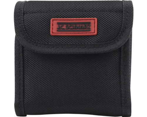 Sac à outils noir avec logo J.C. Schwarz