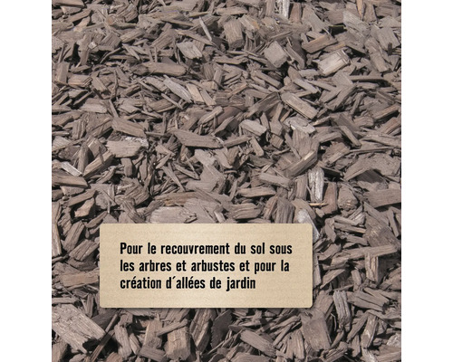 Gros plan de copeaux de bois pour le paillage