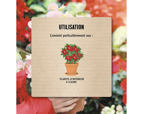 Utilisation: Convient particulièrement aux plantes d''intérieur à fleurs