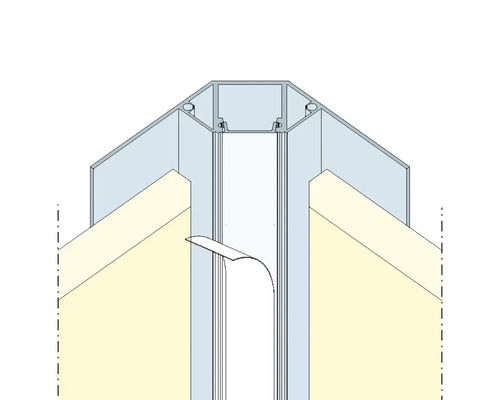Profilé d''angle pour montage mural