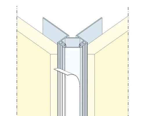 Profilé en aluminium pour montage mural