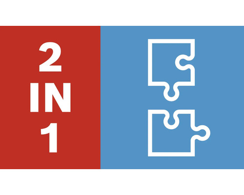 Symbole 2 en 1 pour produits combinés