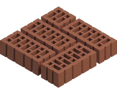 Plusieurs briques avec trous