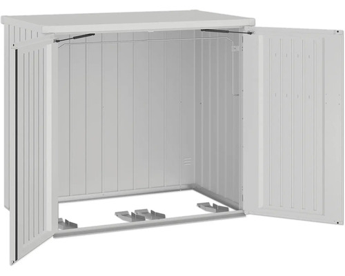 Geöffneter Geräteschrank aus Metall