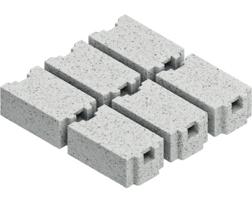 Plusieurs blocs de béton avec rainure et languette