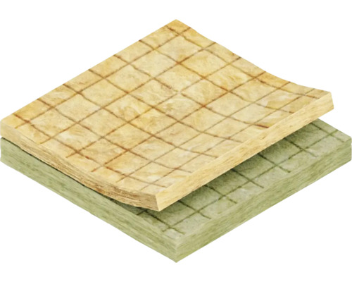 Zwei Dämmstoffplatten mit Rautenmuster