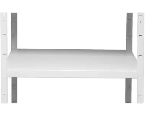 Metallregal mit einem Regalboden