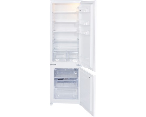 Geöffneter Kühlschrank mit Gefrierfach