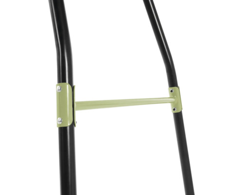 Detailaufnahme einer Metallkonstruktion mit stabilisierenden Elementen