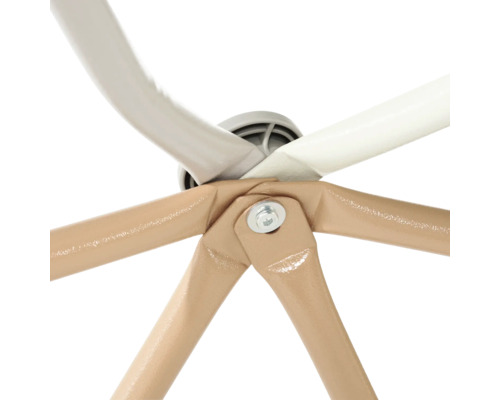 Gros plan du dessous d''un tabouret avec structure métallique