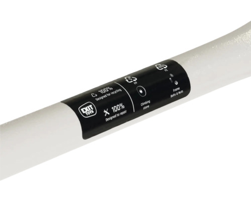 Informations sur le produit : 100 % recyclable, 100 % réparable, pierre d’escalade, cadre, boulons et écrous