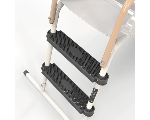 Detailansicht einer Trittleiter mit zwei Stufen