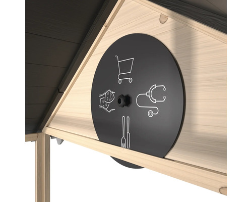 Platine rotative avec pictogrammes pour jeux de rôle