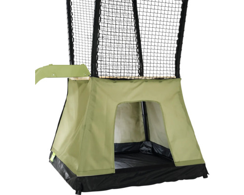 Spieltürm mit Zelt und Netz