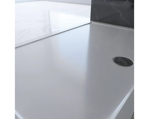 Ebenerdige Dusche mit Abfluss