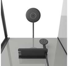 Pomme de douche et douchette dans l''espace douche