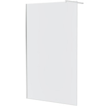 Paroi de douche à l'italienne avec Aurlane Essential 120 x 195 cm profilé chrome verre transparent réversible