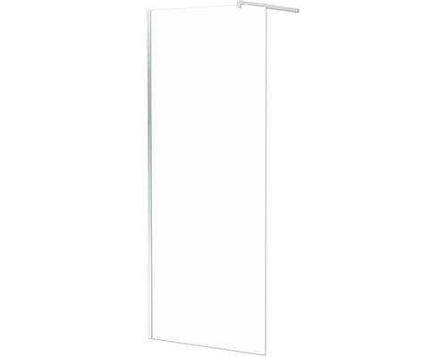 Paroi de douche en verre avec barre de support