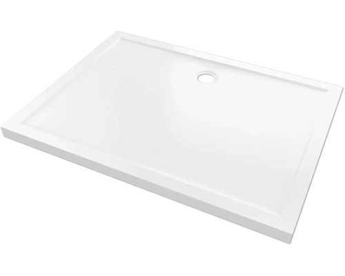 Receveur de douche Aurlane Pure 120 x 90 x 4 cm blanc avec revêtement antidérapant FAC379