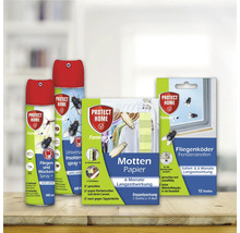 Protect Home Schädlingsbekämpfungsmittel: Fliegen- und Mückenspray, Mottenschutzpapier und Fliegenköder für Fenster
