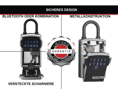 Schlüsselkasten mit Bluetooth oder Kombination und Metallkonstruktion