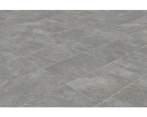 Boden mit grauen Fliesen