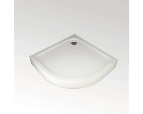 Receveur de douche Aurlane Chrystal Round 90 x 90 x 15 cm blanc lisse FAC890_T