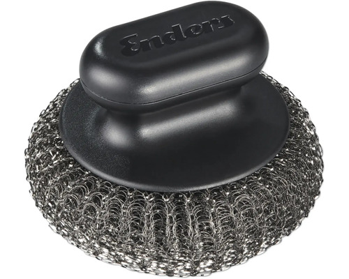 Tampon à récurer en acier inoxydable avec poignée