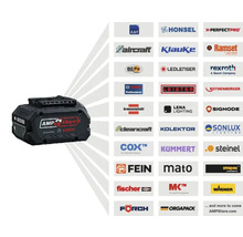 Batterie Bosch AMPShare avec logos des partenaires