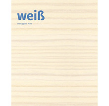 Holzdekor in Weiß mit matter Oberfläche