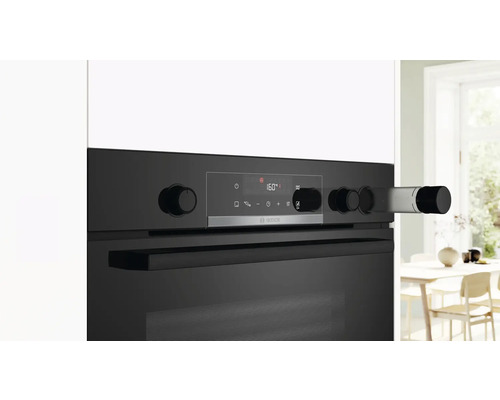 Bosch Einbaubackofen mit Bedienfeld und Drehknebel